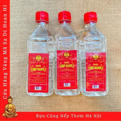 Rựu Cúng Nếp Thơm Hà Nội chai 420ml - Shop Phật Giáo DƯƠNG KHOA