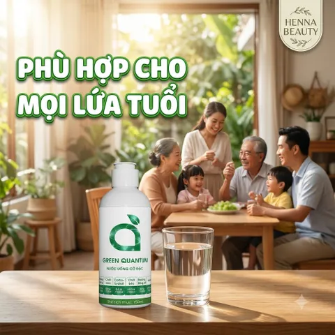 [CHÍNH HÃNG] Green Quantum Nước Uống Cô Đặc Diệp Lục Cỏ Linh Lăng Tảo Nannochloropsis Chai 150ml