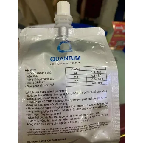 [ORP ÂM] Nước Uống Hydrogen Quantum Loại Bỏ Gốc Tự Do Tăng Đề Kháng Công Nghệ Hiện Đại