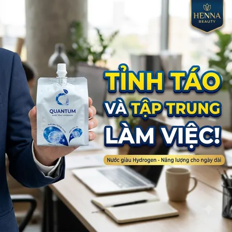 [BÙ NƯỚC] Nước Uống Hydrogen Quantum Giàu Hydrogen Tính Kiềm Tự Nhiên Cụm Phân Tử Nhỏ Thẩm Thấu Nhanh