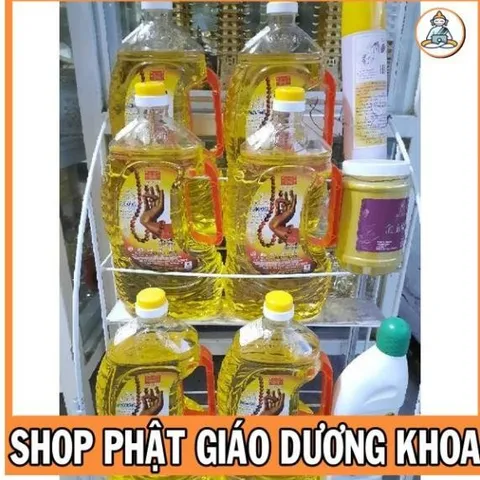 DẦU CÁT TƯỜNG LƯU LY LOẠI 2lit (CHÍNH XÁC 1L8 NẶNG 1200gr) - DẦU THẮP ĐÈN THỜ CÚNG  DƯƠNG KHOA SHOP HÓC MÔN