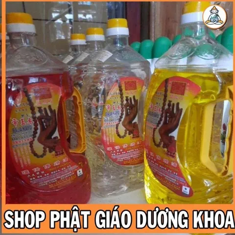 DẦU CÁT TƯỜNG LƯU LY LOẠI 2lit (CHÍNH XÁC 1L8 NẶNG 1200gr) - DẦU THẮP ĐÈN THỜ CÚNG  DƯƠNG KHOA SHOP HÓC MÔN