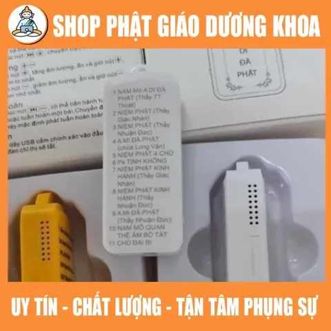 Tặng cốc sạc, Máy niệm Phật tí hon mới nhất 2026 - có khe gắn thẻ nhớ  DƯƠNG KHOA SHOP