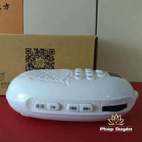 MÁY CÓ CỐC SẠC, KHÔNG THẺ NHỚ - Máy niệm phật là bồ đề - có cáp sạc, có cốc ĐÃ TÍCH HỢP 30 BÀI NIỆM PHẬT, KINH 880083