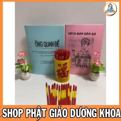 Combo Hũ Xin Xăm kèm cuốn giải XĂM cực xịn, GIÁ TỐT Combo Hũ Xin Xăm kèm cuốn giải cực xịn  DƯƠNG KHOA SHOP