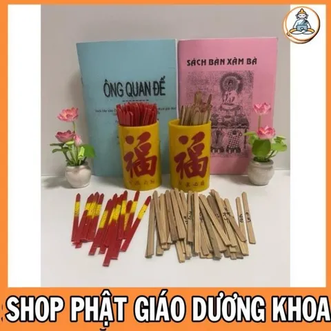 Combo Hũ Xin Xăm kèm cuốn giải XĂM cực xịn, GIÁ TỐT Combo Hũ Xin Xăm kèm cuốn giải cực xịn  DƯƠNG KHOA SHOP