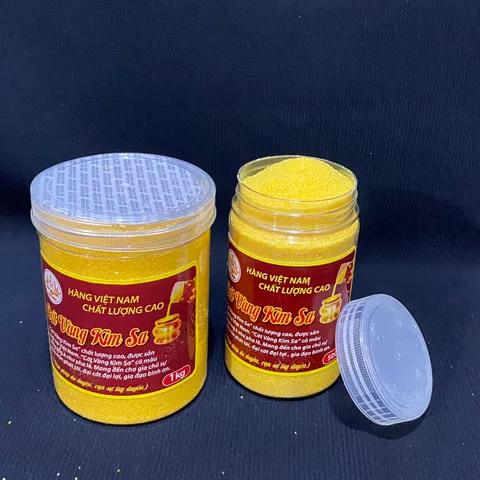 Cát Kim Sa Vàng Đặt Lư Hương,Cát Vàng Tro Đặt Lư Hương Thờ Cúng Loại Bịch 500Gam