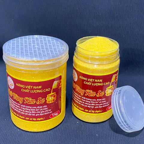 Cát Kim Sa Vàng Đặt Lư Hương,Cát Vàng Tro Đặt Lư Hương Thờ Cúng Loại Bịch 500Gam