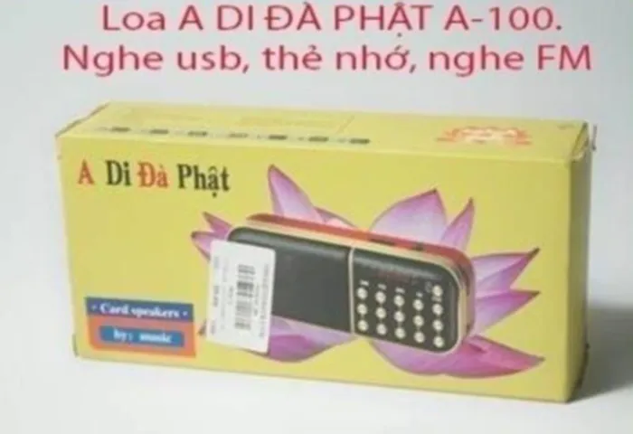 Máy nghe pháp A Di Đà Phật A100 - Loa mp3 A-100 đa năng nghe nhạc kinh phật đài FM - Loại 1 pin - thẻ nhớ - 3W DƯƠNG KHOA SHOP
