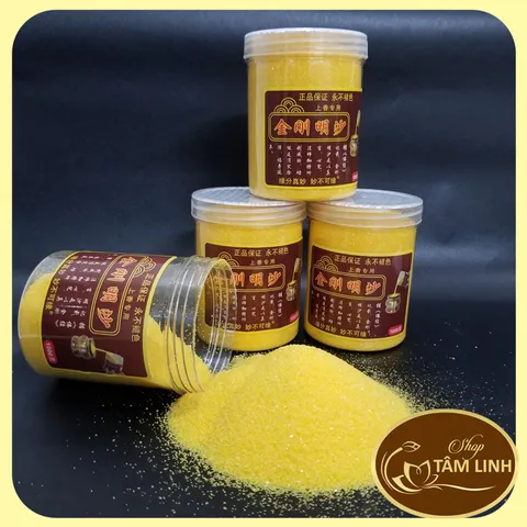 Cát kim sa vàng đặt lư hương_cát vàng tro đặt lư hương thờ cúng loại 500gr và 1000gr
