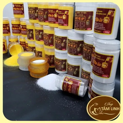 Cát kim sa vàng đặt lư hương_cát vàng tro đặt lư hương thờ cúng loại 500gr và 1000gr