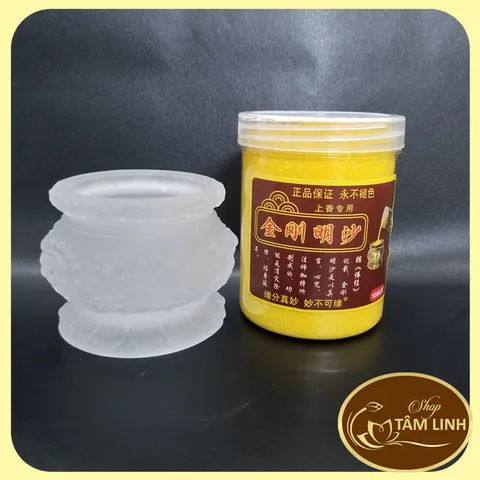 Cát kim sa vàng đặt lư hương_cát vàng tro đặt lư hương thờ cúng loại 500gr và 1000gr