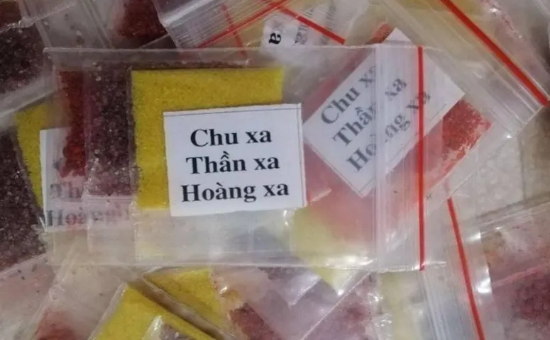 Bột Trấn Thạch ,Trừ Tà-Chu Sa,Thần Sa