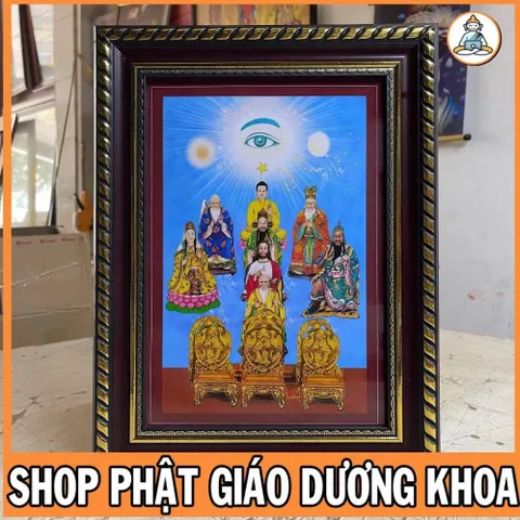 Tranh THIÊN NHÃN - ĐẠO CAO ĐÀI - có khung ,có hoả tốc ĐẸP
