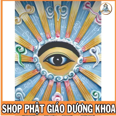 Tranh THIÊN NHÃN - ĐẠO CAO ĐÀI - có khung ,có hoả tốc ĐẸP