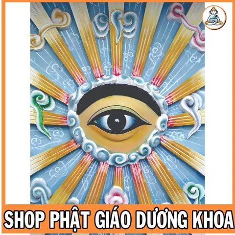Tranh THIÊN NHÃN - ĐẠO CAO ĐÀI - có khung ,có hoả tốc ĐẸP