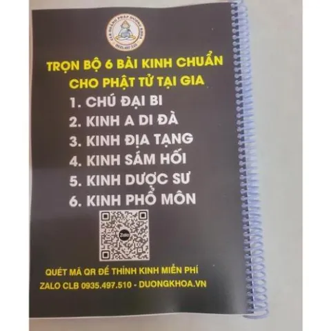 2 MẪU - Trọn bộ 6 bài kinh tụng hằng ngày cho Phật tử tại gia đầy đủ nhất hiện nay HS36
