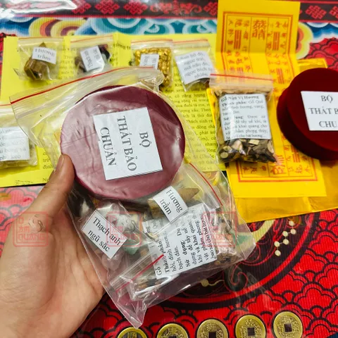 Bộ cốt thất bảo, cốt bát nhang chuẩn - Đầy đủ kèm Bột Ngũ Vị, Gạo Vàng, Nụ Trầm (KÈM THEO HƯỚNG DẪN CHI TIẾT)