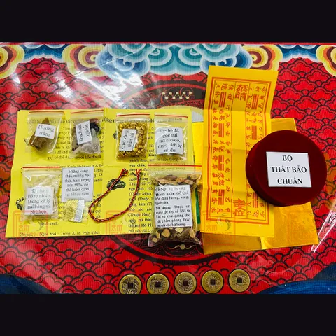 Bộ cốt thất bảo, cốt bát nhang chuẩn - Đầy đủ kèm Bột Ngũ Vị, Gạo Vàng, Nụ Trầm (KÈM THEO HƯỚNG DẪN CHI TIẾT)
