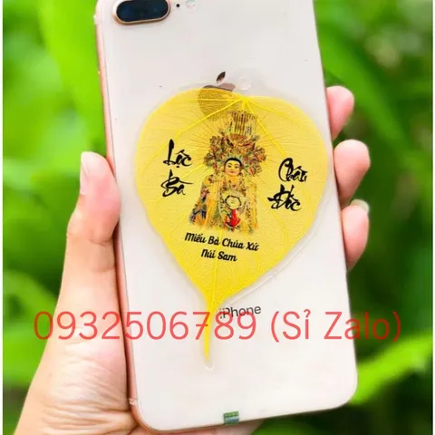Lá Bồ Đề Bà Chúa Xứ Châu Đốc Trang Trí Ốp Điện Thoại Trang Trí Ốp Điện Thoại , treo làm đẹp