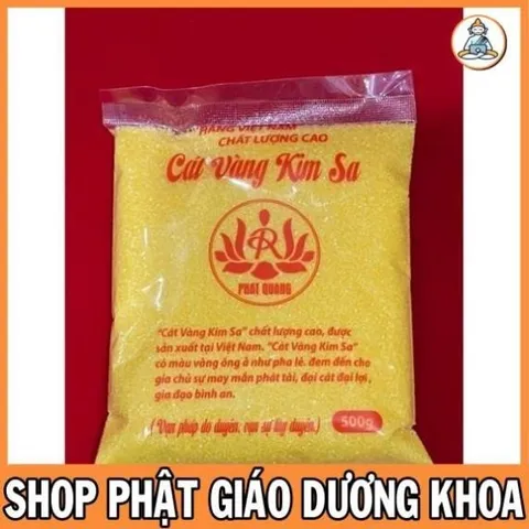 10 Bịch cát vàng kim sa để Lư hương thờ cúng bàn thờ 0.5 kg