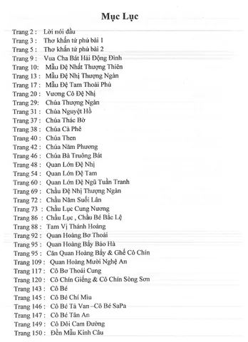 SỔ TAY Tam Phủ Công Đồng Tứ Phủ Vạn Linh