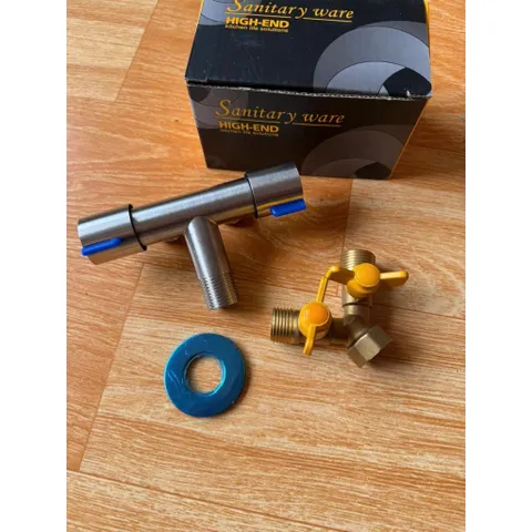 Van chia ga chia nước chữ Y 2 khoá độc lập, Van đồng, Van inox 304 hàng chất lượng cao