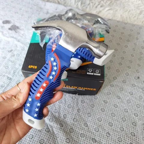 Búa Mini Nhổ Đinh Cán Cao Su Chống Trượt 250g – Búa Đóng Đinh Cầm Tay Dụng Cụ Sửa Chữa Gia Đình