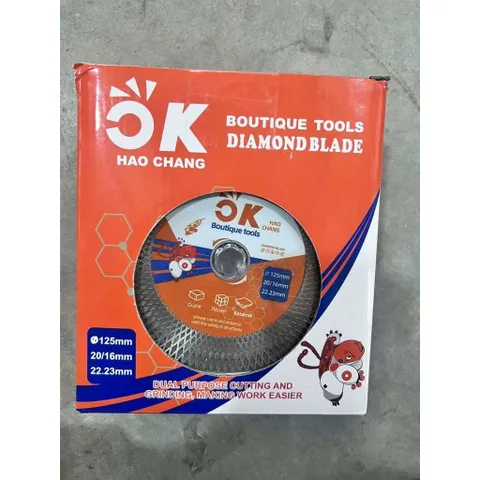Lưỡi Cắt Kim Cương OK HAO CHANG 125mm Đa Năng – Cắt Gạch Men, Gạch Đá, Đá Granite, Cắt & Mài 2 Trong 1