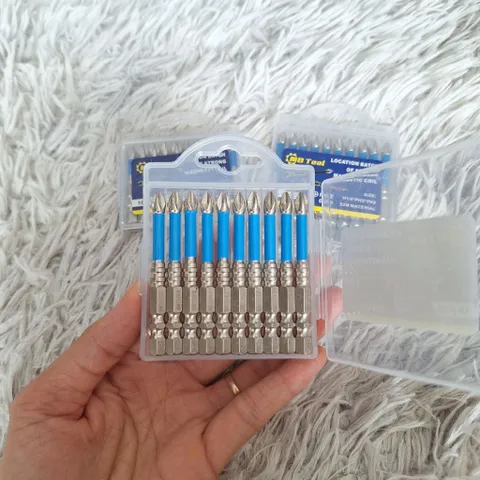 Bộ 10 Mũi Vít 2 Đầu PH2 Dài 65mm MB Tool – Đầu Bắt Vít Nam Châm Từ Tính S2 Siêu Cứng