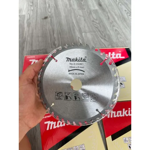 Lưỡi Cưa Gỗ Makitz D-03361 185mm 40 Răng Trục 25.4mm Cắt Gỗ Siêu Sắc Hợp Kim Cao Cấp
