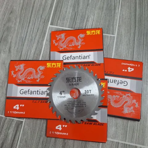 Lưỡi Cưa Gỗ Hợp Kim 110mm 30 Răng Gefantian – Lưỡi Cắt Gỗ 4 Inch, Cắt Mịn, Sắc Bền, Dùng Cho Máy Cắt Cầm Tay