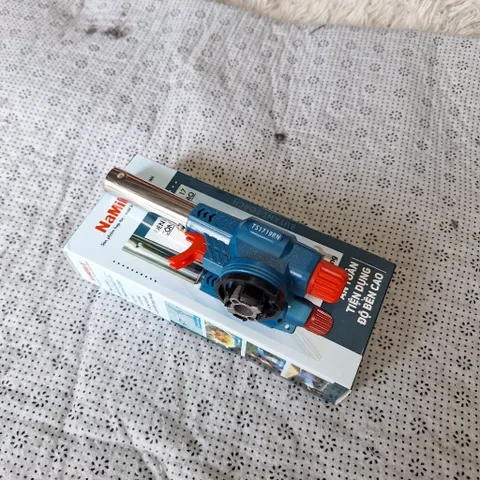 Đèn Khò Gas Cầm Tay TS1719RN Khò Lửa Mini Đa Năng Chỉnh Lửa Mạnh Dùng Cho Nấu Ăn, Hàn, Khò Co Nhiệt