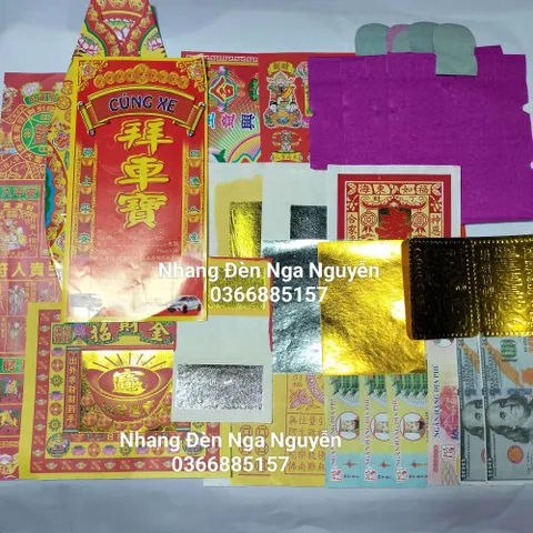 (Combo 10 bộ)Giấy cúng xe, cúng vong linh mùng 2-16 ÂL bộ lớn 0398_142-241