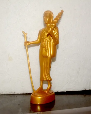 Tượng Ngài thánh tăng Sivali đứng cao 22cm 0398_142_241