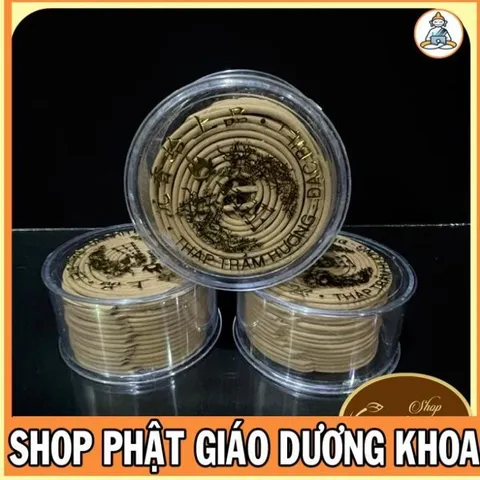 Nhang Trầm khoanh 4 giờ 1 hộp có 30 khoanh mùi thơm dễ chịu khi sử dụng, có hoả tốc