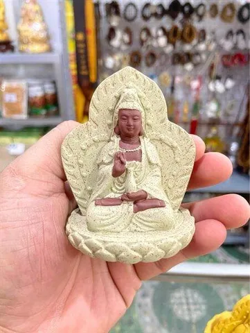 Tượng Quan Âm 2 Mặt Để Xe 12cm