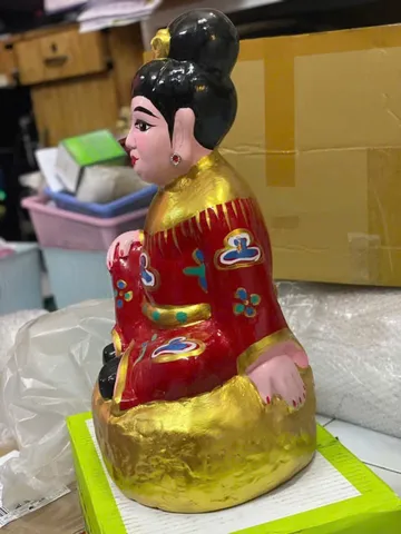 TÔN TƯỢNG TÔNG BÀ CỬU HUYỀN THẤT TỔ 40CM ĐẤT NUNG - TƯỢNG CỬU HUYỀN THẤT TỔ 40CM ĐẤT NUNG