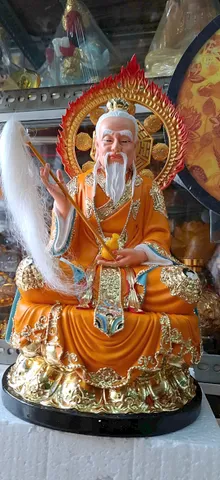 Tượng Tam Vị Thánh Tổ,Tam Thanh Đạo Tổ - Đạo Giáo12in cao 31cm (dt600)