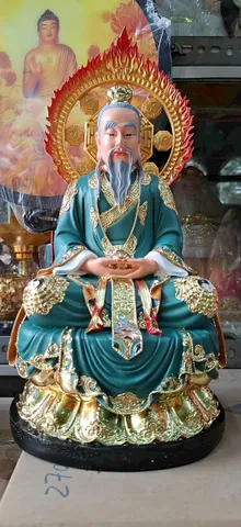 Tượng Tam Vị Thánh Tổ,Tam Thanh Đạo Tổ - Đạo Giáo12in cao 31cm (dt600)