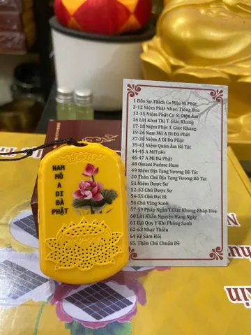 Máy Niệm Phật Mini Đeo Cổ 65 bài