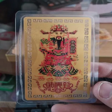 kim bài linh phù thần tài đỏ