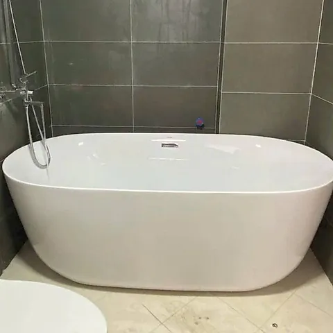 Bồn tắm Oval Cạnh Mỏng nhựa Acrylic- Hãng Regalbath RB-1m5, 1m6, 1m7
