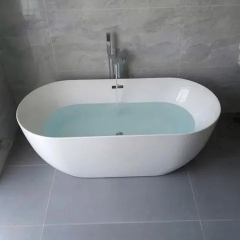 Bồn tắm Oval Cạnh Mỏng nhựa Acrylic- Hãng Regalbath RB-1m5, 1m6, 1m7