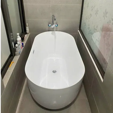 Bồn tắm Oval Cạnh Mỏng nhựa Acrylic- Hãng Regalbath RB-1m5, 1m6, 1m7