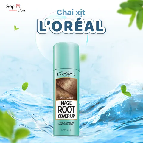 (HOẢ TỐC) XỊT  NHUỘM TÓC PHỦ BẠC CHÂN TÓC L’Oreal Paris Magic Retouch -75ml