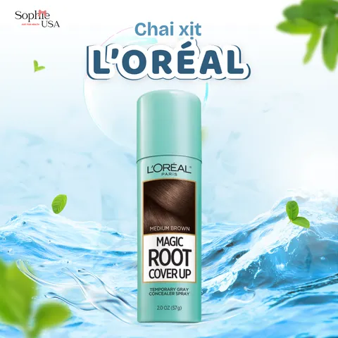 (HOẢ TỐC) XỊT  NHUỘM TÓC PHỦ BẠC CHÂN TÓC L’Oreal Paris Magic Retouch -75ml