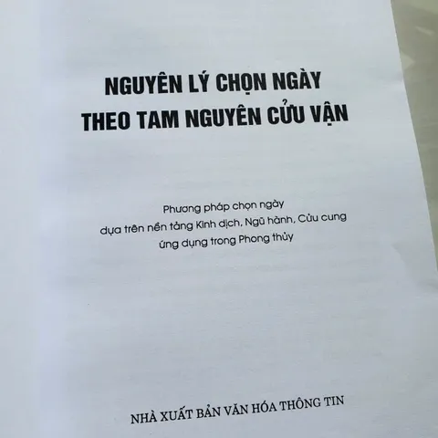 Nguyên Lý Chọn Ngày Theo Tam Nguyên Cửu Vận