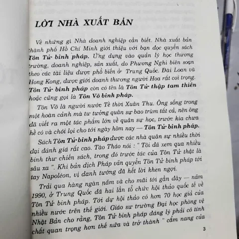 Tôn Tử Binh Pháp Ứng Dụng Vào Thương Trường, Doanh Nghiệp, Sản Xuất