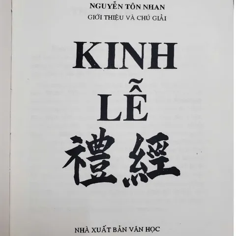 Kinh Lễ – Khổng Tử